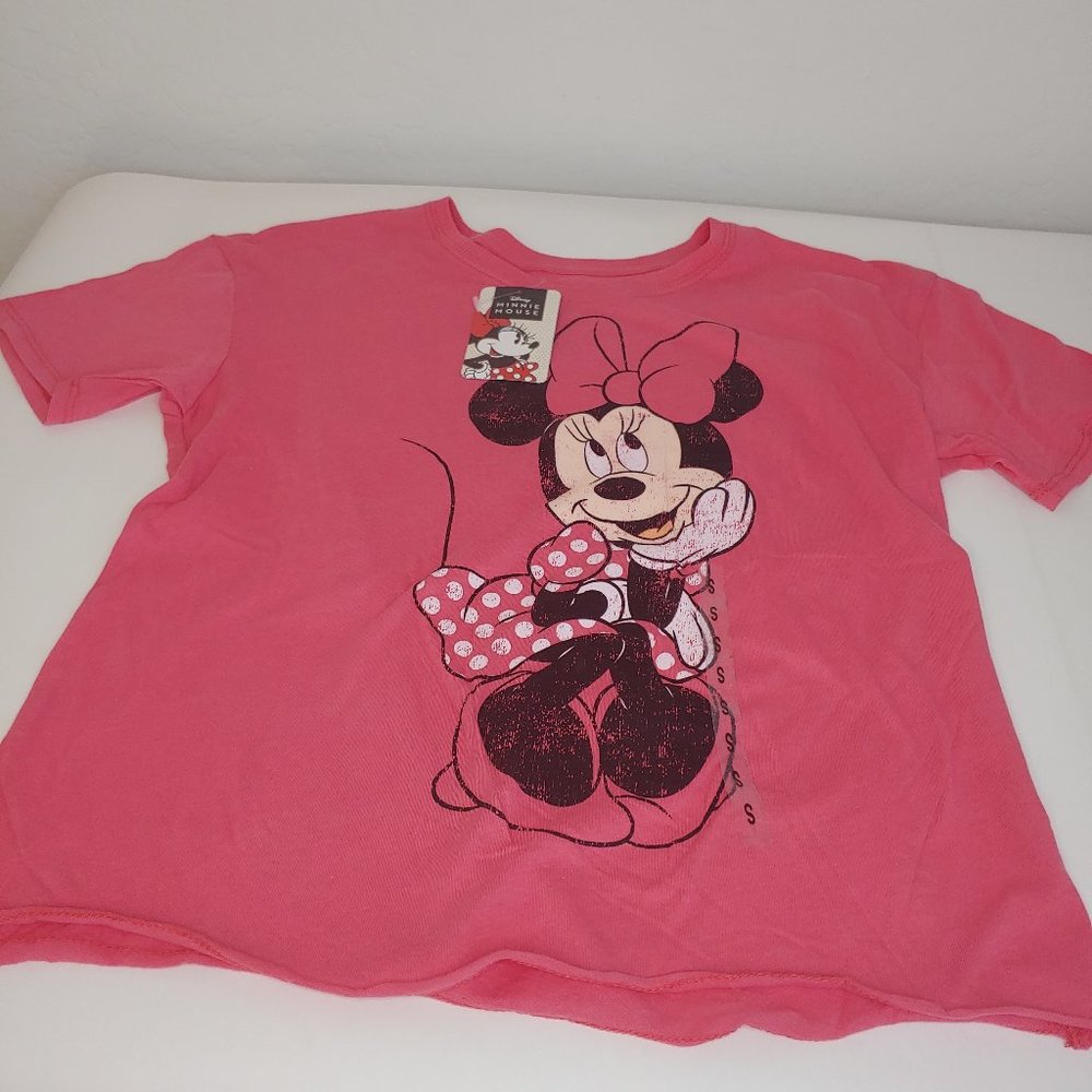 Minnie Mouse Heather Red Vintage Girls TShirt